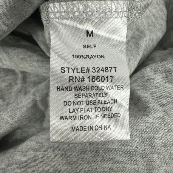 Blue b Collection Womens Heather Grey Tee Sequin Cowboy Boot Design & Fringe M - Picture 7 of 7